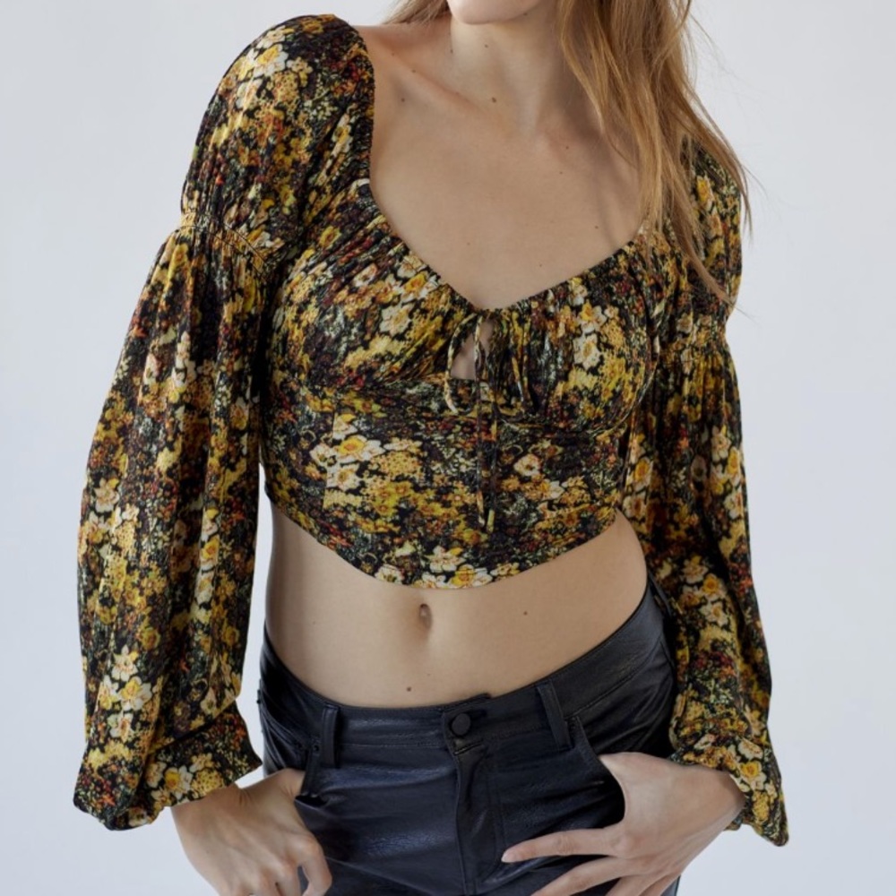 uo elowen puff sleeve blouse - Picture 5 of 7